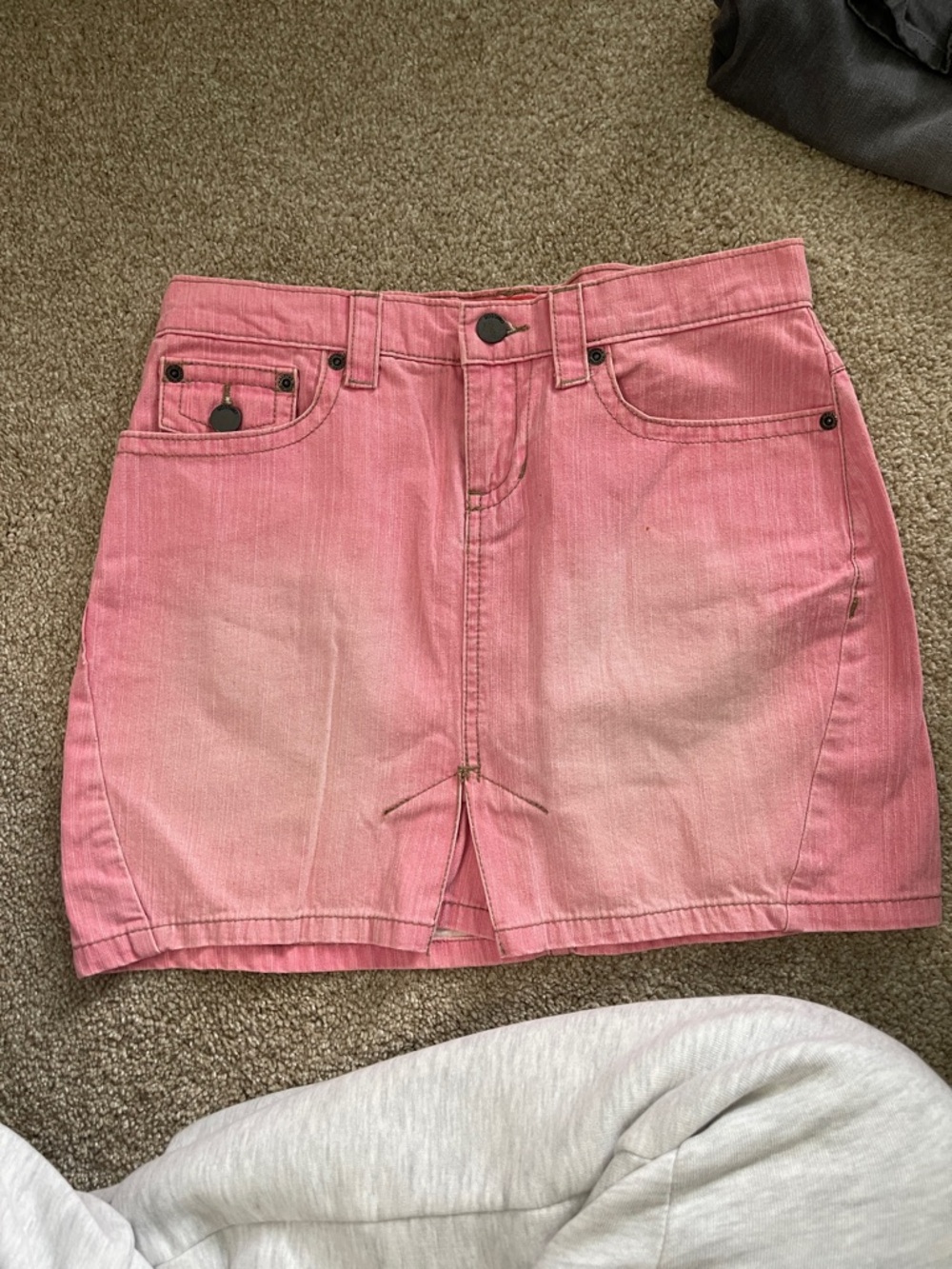 Vintage Mossimo Supply Co. Pink Denim Waistband Detail